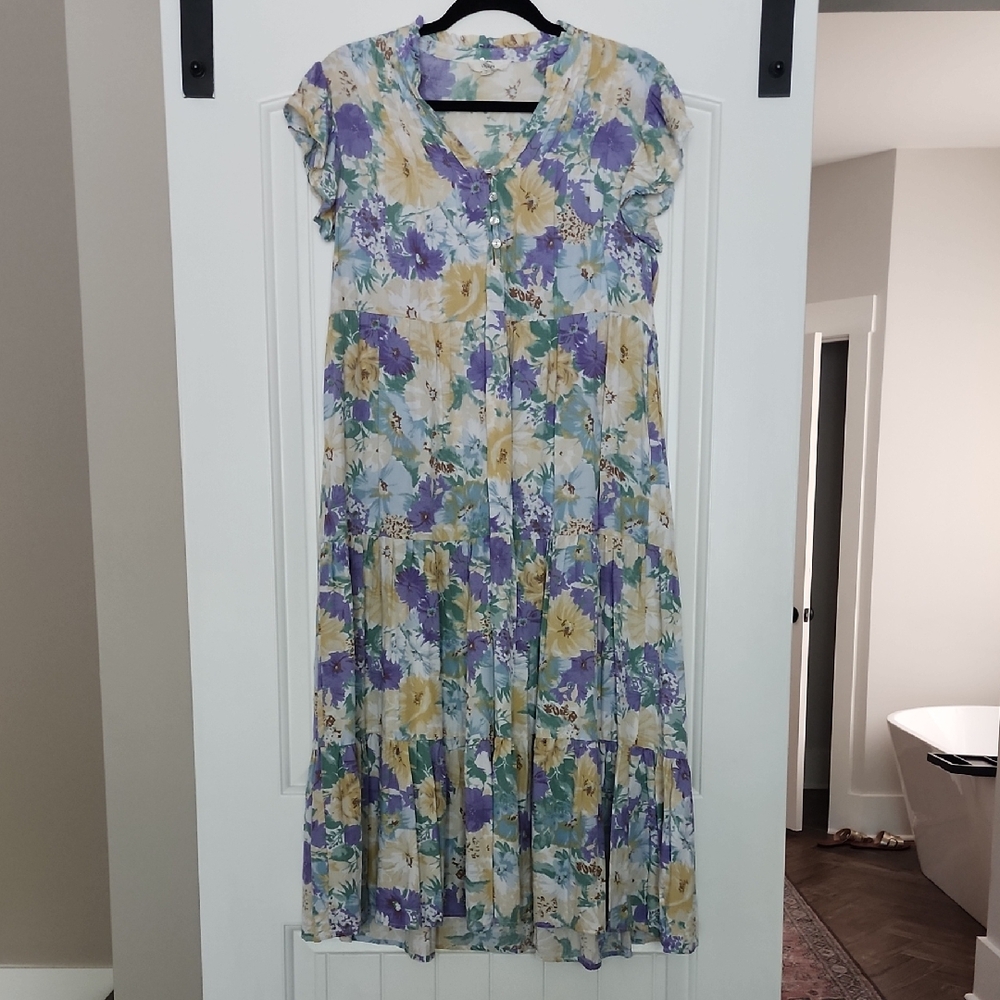Floral Print Entro Women's Dress